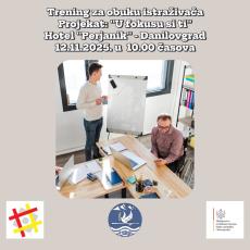 NAJAVA: Nevladina organizacija „Ekvivalent” organizuje trening u okviru implementacije projekta “U fokusu si ti”
